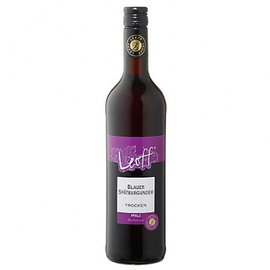 Leoff BlauerSptburgunder Rotwein QBA trocken 6x0,75l Flaschen