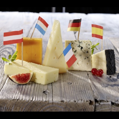 Europische Kseauswahl: Pyreneen Kse, Mimolette, Havarti, Bergader Edelpilz & Iberico 220 g