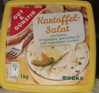 Kartoffelsalat mit Sahne, Ei und eingelegten Gurken 2x1kg