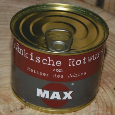 Max-Metzger Frnkische Rotwurst  2 x (200g Dose)-Ringpull-Dose