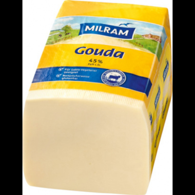 Milram Gouda Schnittkse, 45 % Fett ca.2,8-3 kg Stcke