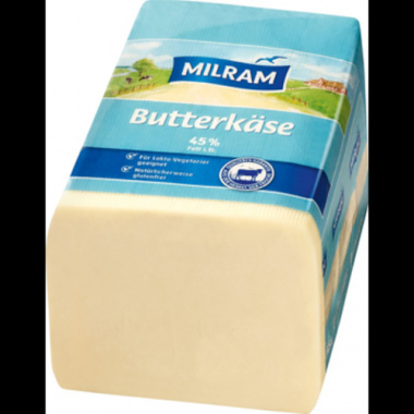 Milram Butterkse halbfester Schnittkse, 45 % Fett ca 3 kg Stck