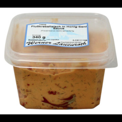 Werner Lauenroth Flusskrebsfleisch in Honig-Senf Sauce - 340 g Becher