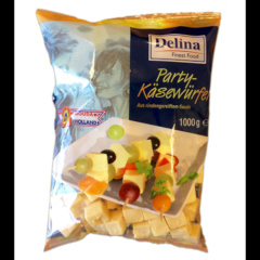 Delina Gouda Party Ksewrfel 48 % Fett 1 kg Packung